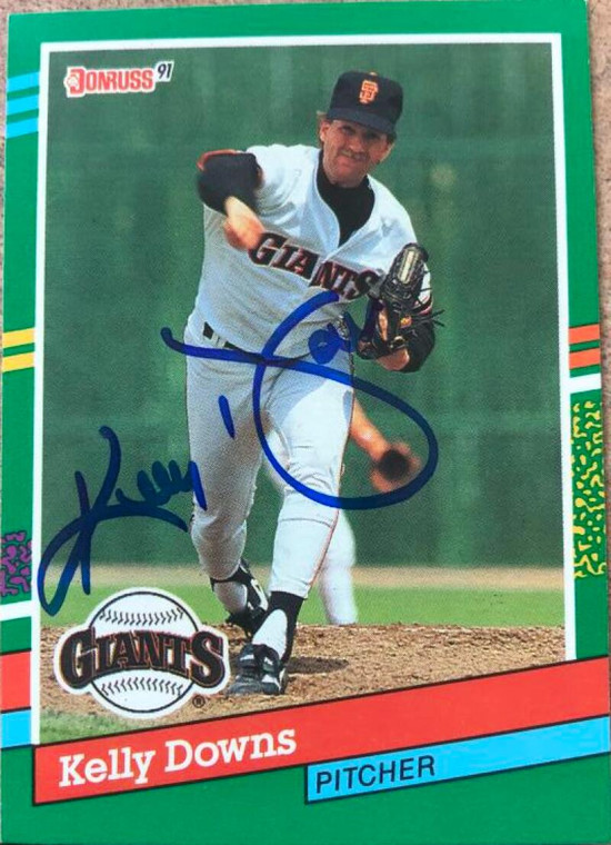 Kelly Downs Autographed 1991 Donruss #738