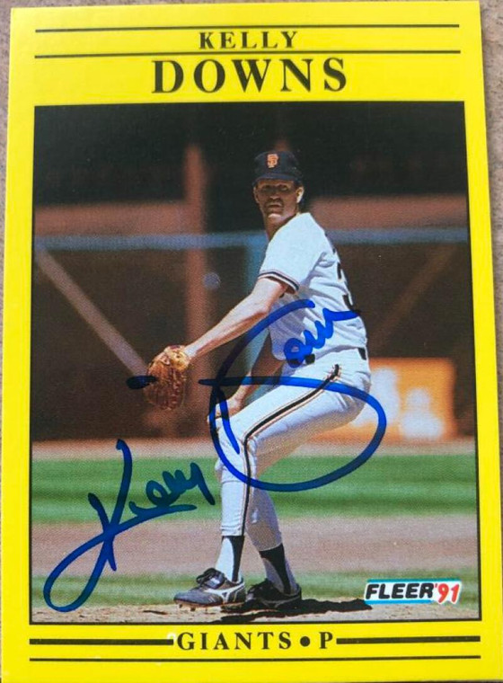 Kelly Downs Autographed 1991 Fleer #261