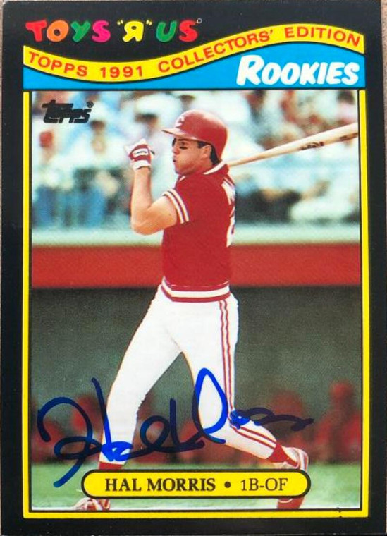 Hal Morris Autographed 1991 Topps Toys 'R' Us Rookies #20