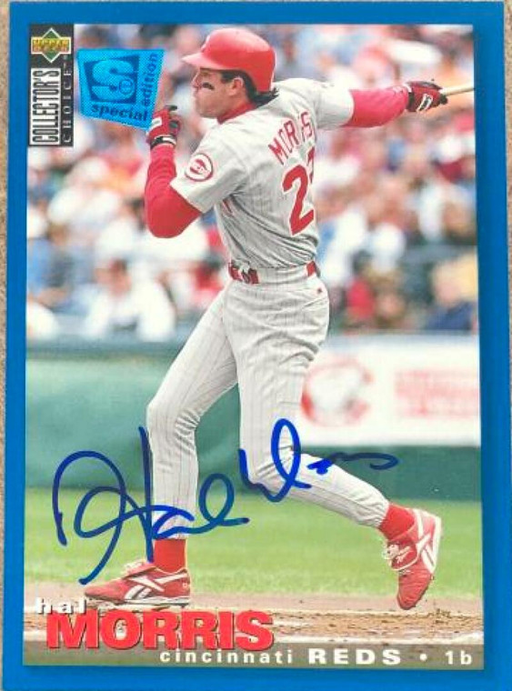 Hal Morris Autographed 1995 Collectors Choice SE #201