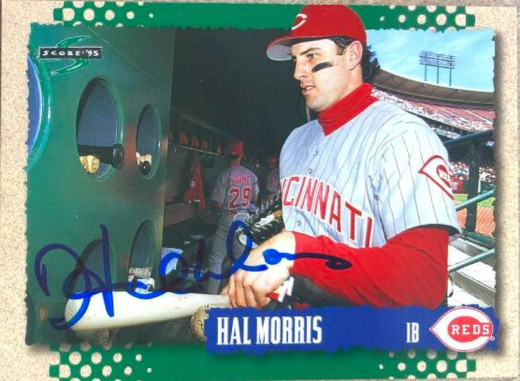 Hal Morris Autographed 1995 Score #226