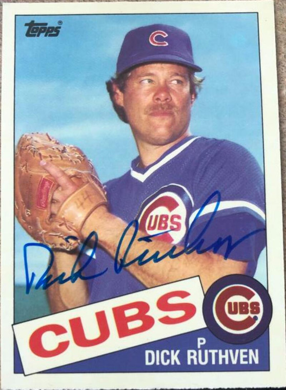 Dick Ruthven Autographed 1985 Topps Tiffany #563