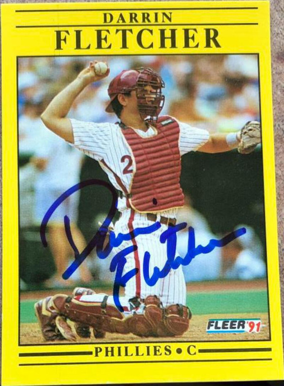 Darrin Fletcher Autographed 1991 Fleer Update #U-107