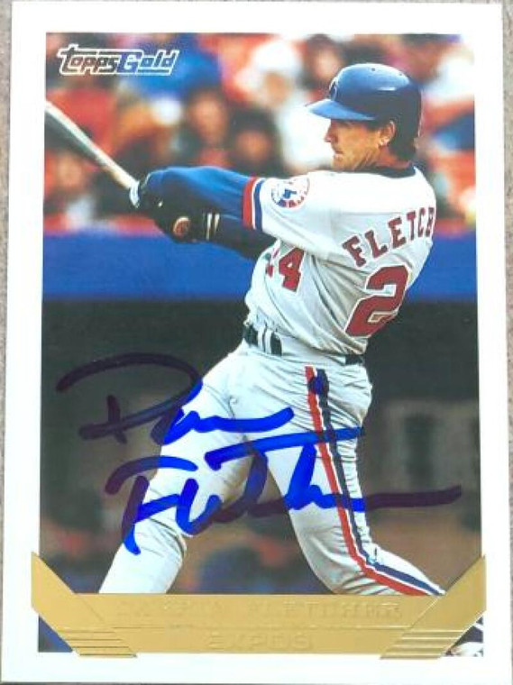 Darrin Fletcher Autographed 1993 Topps Gold #665