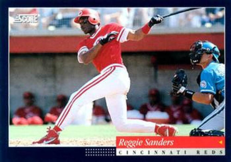 1994 Score #394 Reggie Sanders VG Cincinnati Reds 