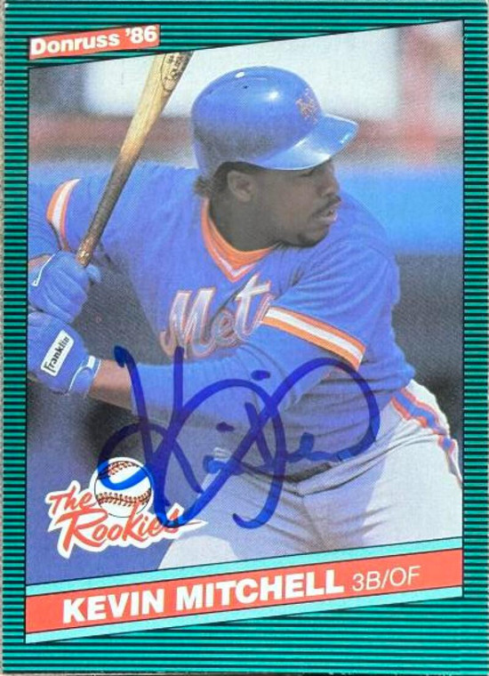 Kevin Mitchell Autographed 1986 Donruss The Rookies #17