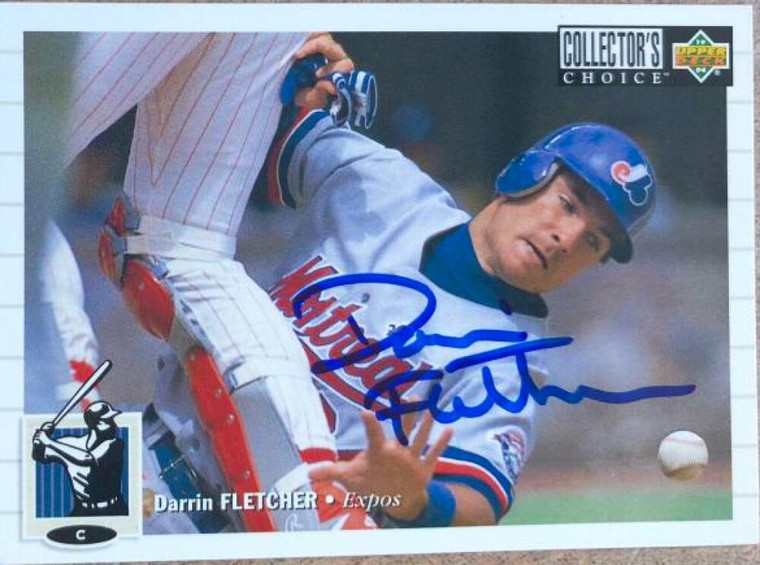 Darrin Fletcher Autographed 1994 Collectors Choice Silver Signature #102