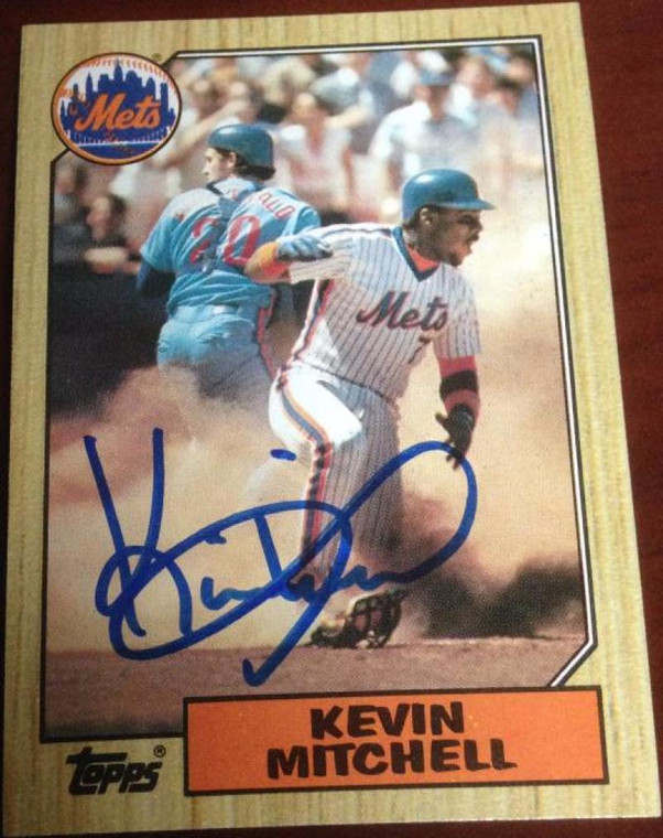 Kevin Mitchell Autographed 1987 Topps #653