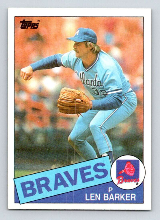 1985 Topps #557 Len Barker VG Atlanta Braves 