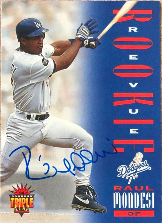 Raul Mondesi Autographed 1994 Triple Play #288