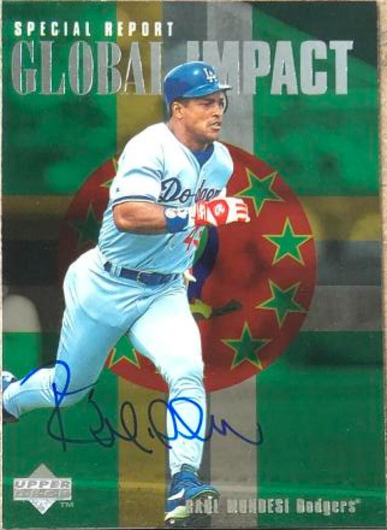 Raul Mondesi Autographed 1997 Upper Deck #187