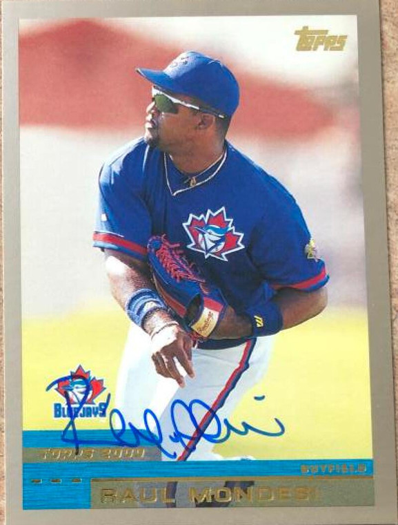 Raul Mondesi Autographed 2000 Topps #364