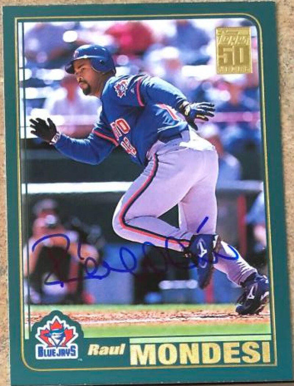 SOLD 108681 Raul Mondesi Autographed 2001 Topps #545