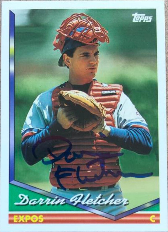 Darrin Fletcher Autographed 1994 Topps #412