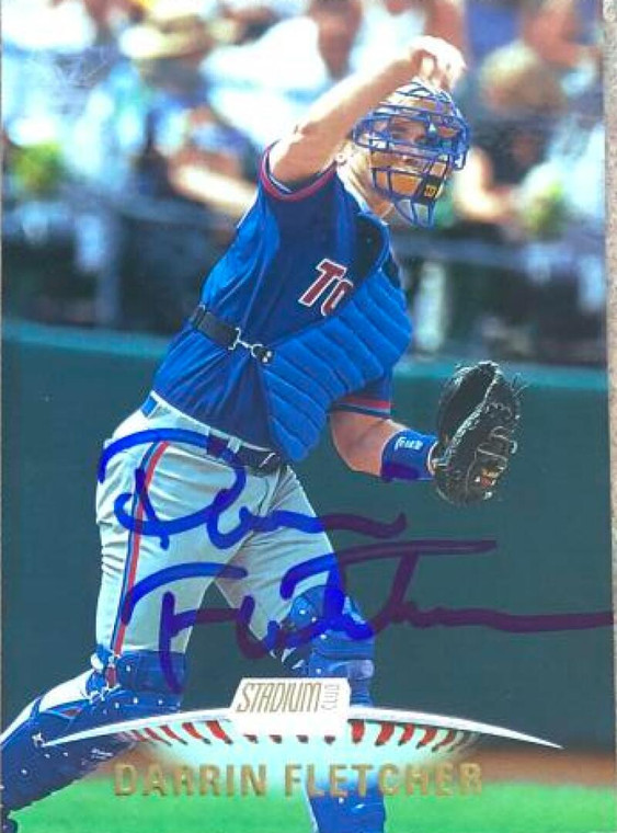 Darrin Fletcher Autographed 1999 Stadium Club #244