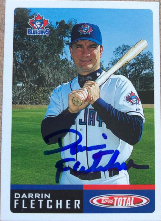 Darrin Fletcher Autographed 2002 Topps Total #255