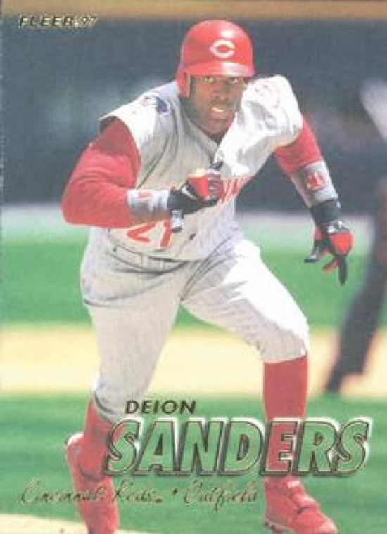 1997 Fleer #650 Deion Sanders VG Cincinnati Reds 