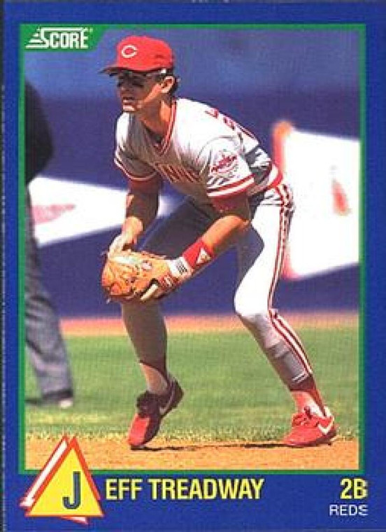 1989 Score Hottest 100 Rising Stars #84 Jeff Treadway NM-MT Cincinnati Reds 