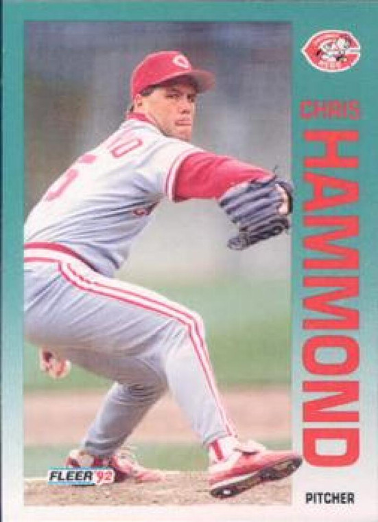 1992 Fleer #408 Chris Hammond VG Cincinnati Reds 