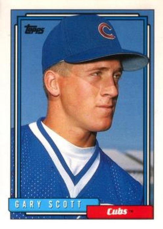 1992 Topps Traded #102T Gary Scott VG Chicago Cubs 