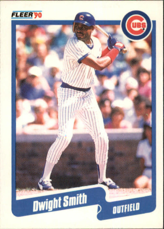 1990 Fleer #42 Dwight Smith VG Chicago Cubs 