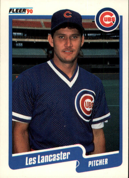 1990 Fleer #35 Les Lancaster VG Chicago Cubs 