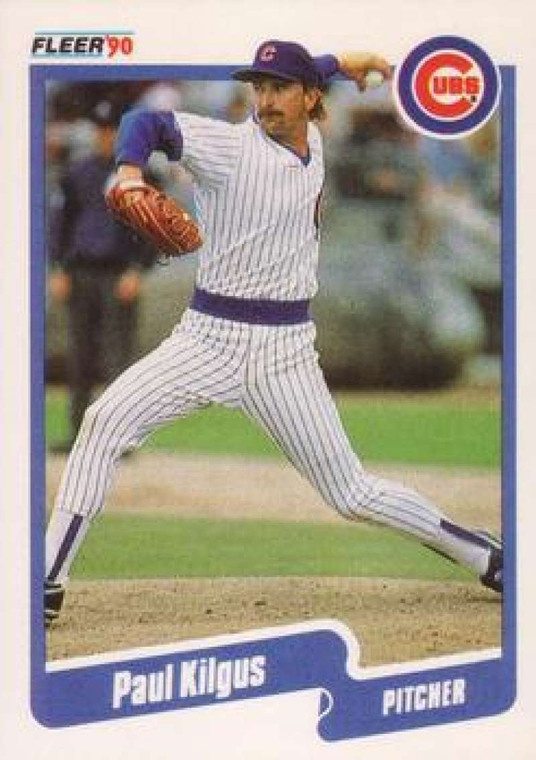 1990 Fleer #34 Paul Kilgus VG Chicago Cubs 