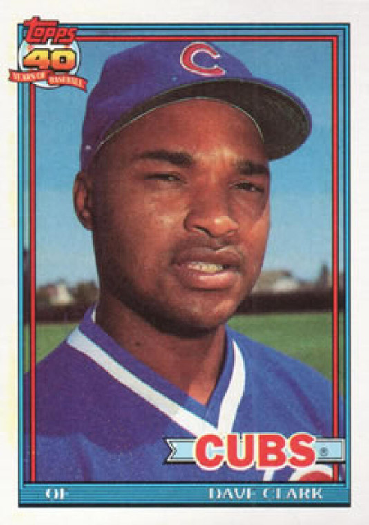 1991 Topps #241 Dave Clark UER VG Chicago Cubs 