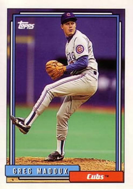 1992 Topps #580 Greg Maddux VG Chicago Cubs 