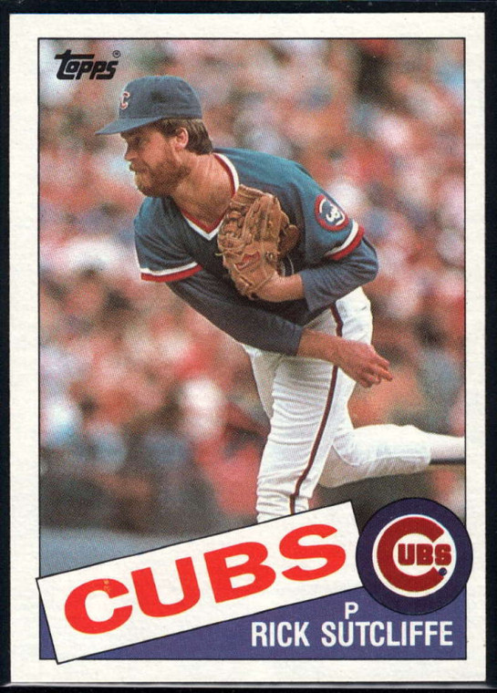 1985 Topps #72 Rick Sutcliffe VG Chicago Cubs 