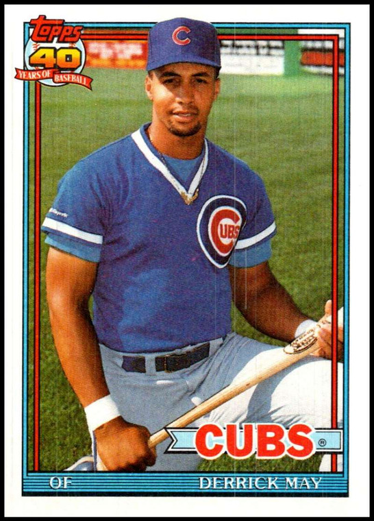 1991 Topps #288 Derrick May VG Chicago Cubs 