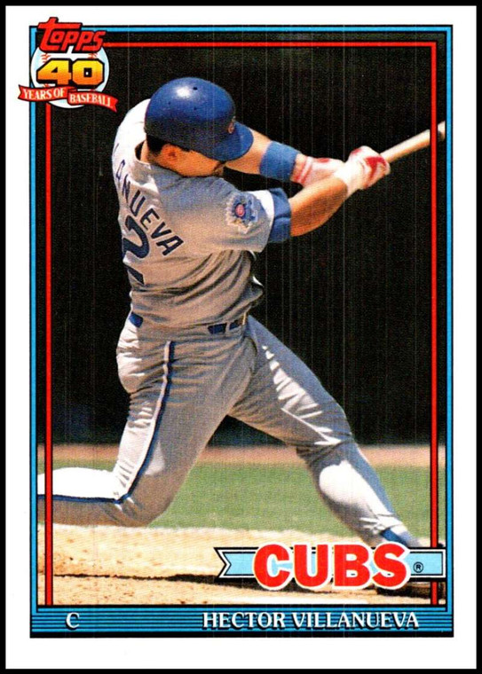 1991 Topps #362 Hector Villanueva VG Chicago Cubs 