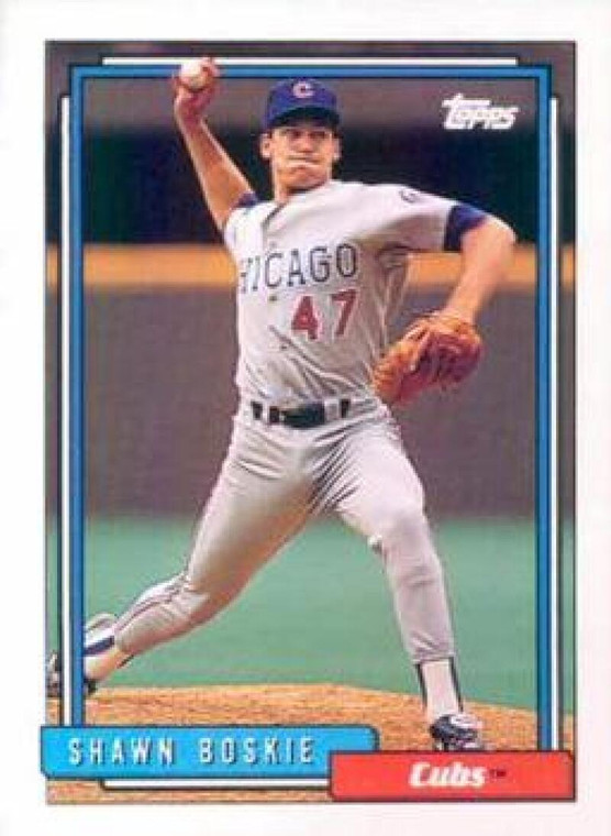 1992 Topps #229 Shawn Boskie VG Chicago Cubs 