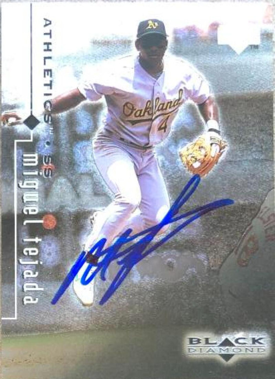 Miguel Tejada Autographed 1999 Upper Deck Black Diamond #60