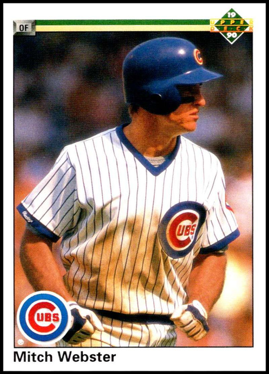 1990 Upper Deck #153 Mitch Webster VG Chicago Cubs 