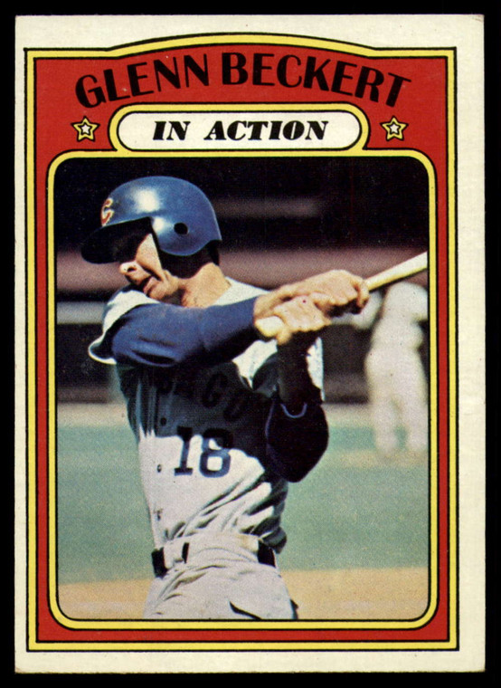 1972 Topps #46 Glenn Beckert IA VG Chicago Cubs 