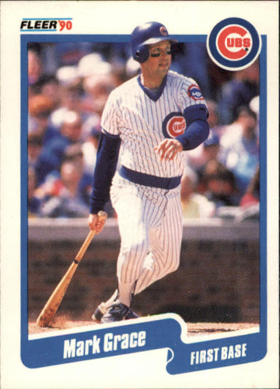 1990 Fleer #32 Mark Grace VG Chicago Cubs 