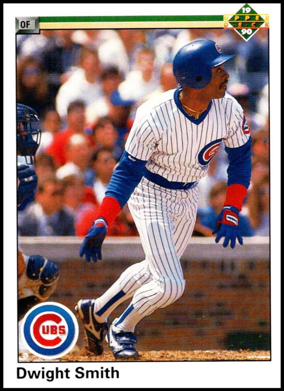 1990 Upper Deck #376 Dwight Smith VG Chicago Cubs 