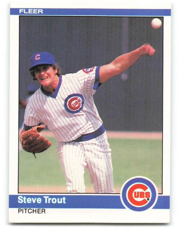 1984 Fleer #506 Steve Trout VG Chicago Cubs 