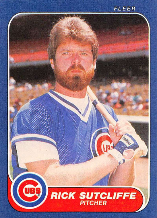 1986 Fleer #383 Rick Sutcliffe VG Chicago Cubs 
