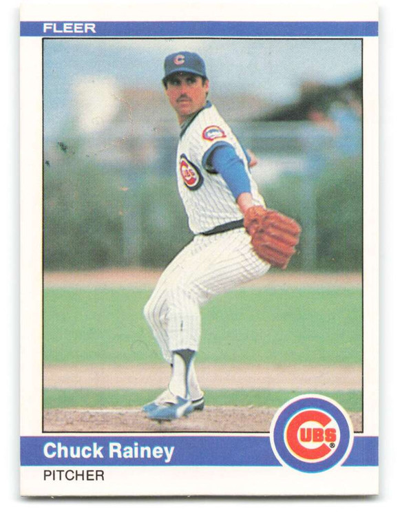 1984 Fleer #502 Chuck Rainey VG Chicago Cubs 