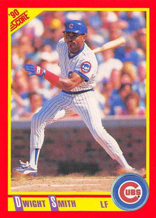 1990 Score #240 Dwight Smith VG Chicago Cubs 