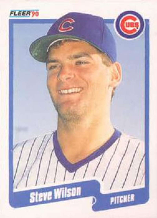 1990 Fleer #49 Steve Wilson VG Chicago Cubs 