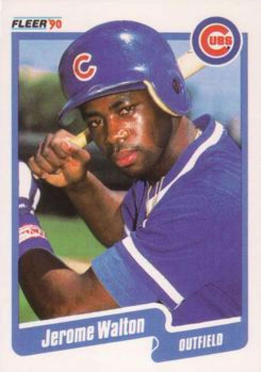 1990 Fleer #44 Jerome Walton VG Chicago Cubs 