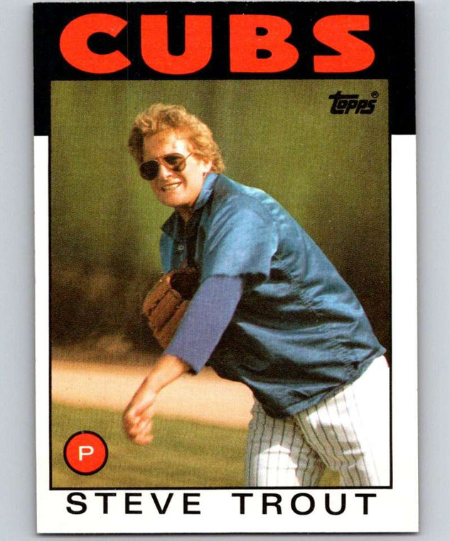 1986 Topps #384 Steve Trout VG Chicago Cubs 