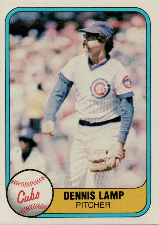 1981 Fleer #305 Dennis Lamp VG Chicago Cubs 