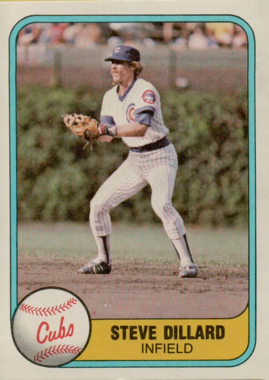 1981 Fleer #298 Steve Dillard VG Chicago Cubs 