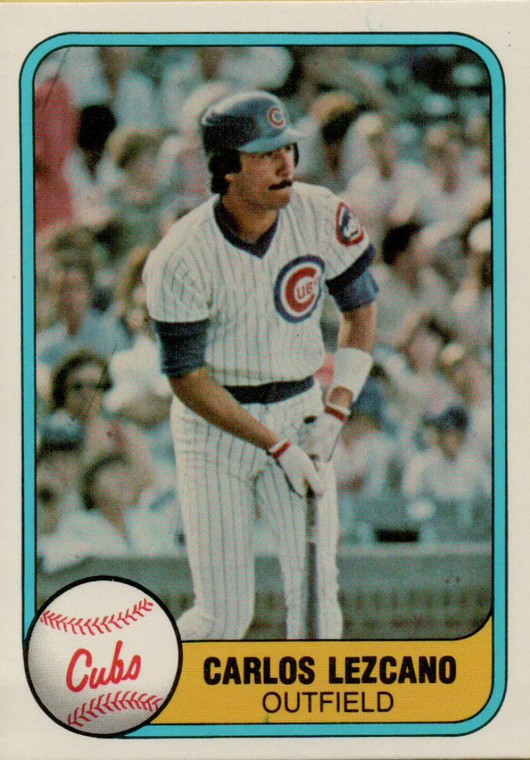 1981 Fleer #307 Carlos Lezcano VG RC Rookie Chicago Cubs 