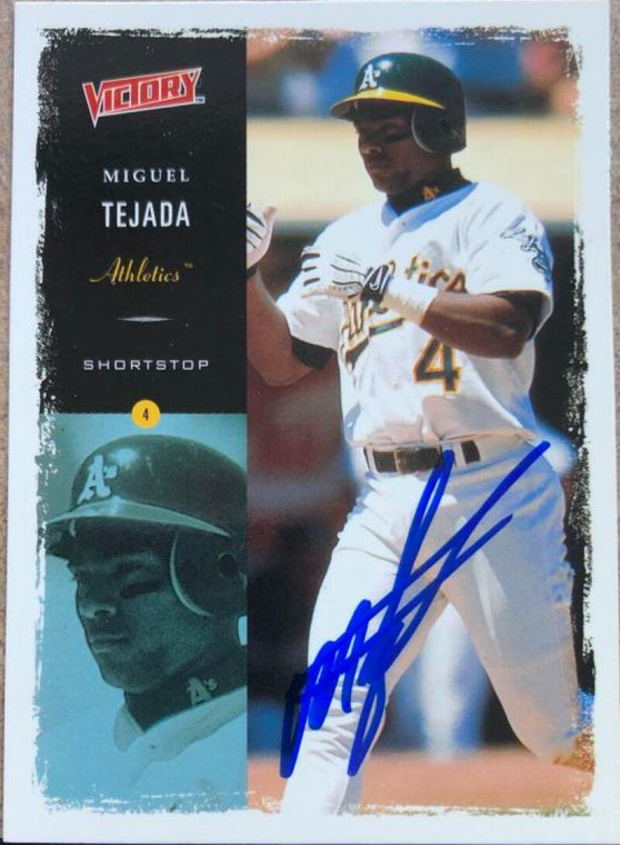 Miguel Tejada Autographed 2000 Upper Deck Victory #26
