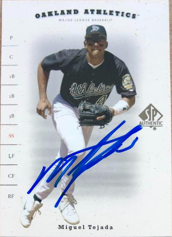 Miguel Tejada Autographed 2001 SP Authentic #6